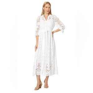 Lilly Pulitzer Amrita Eyelet Midi Dress size 6